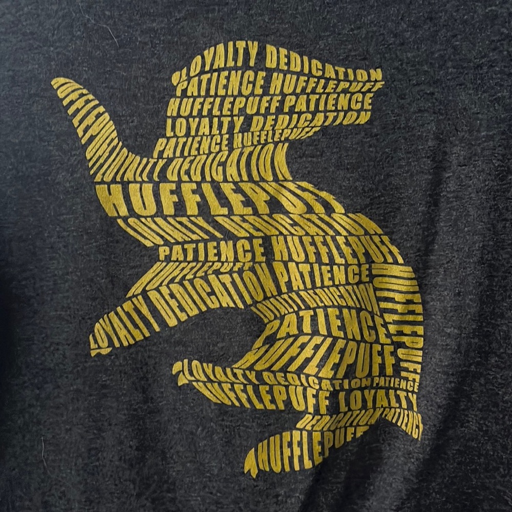 Kids large Hufflepuff tee